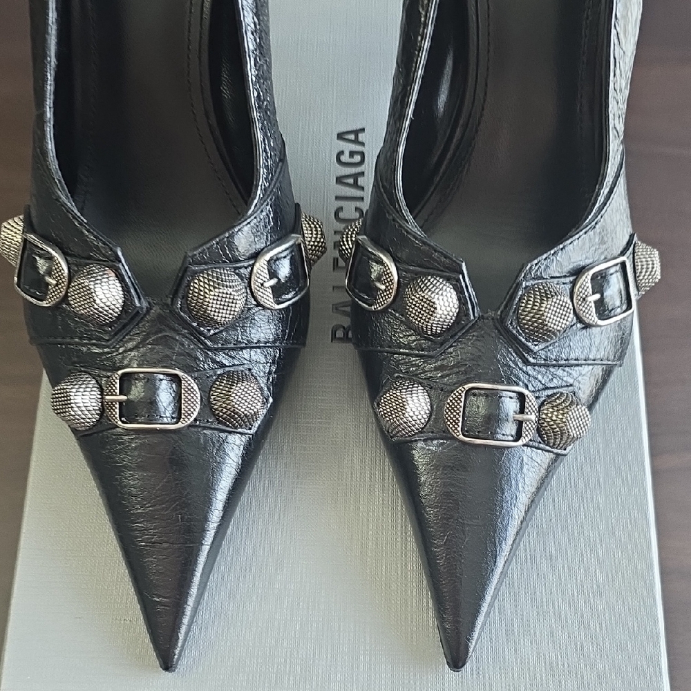 Balenciaga Black Studded Heels - Picture 3 of 10